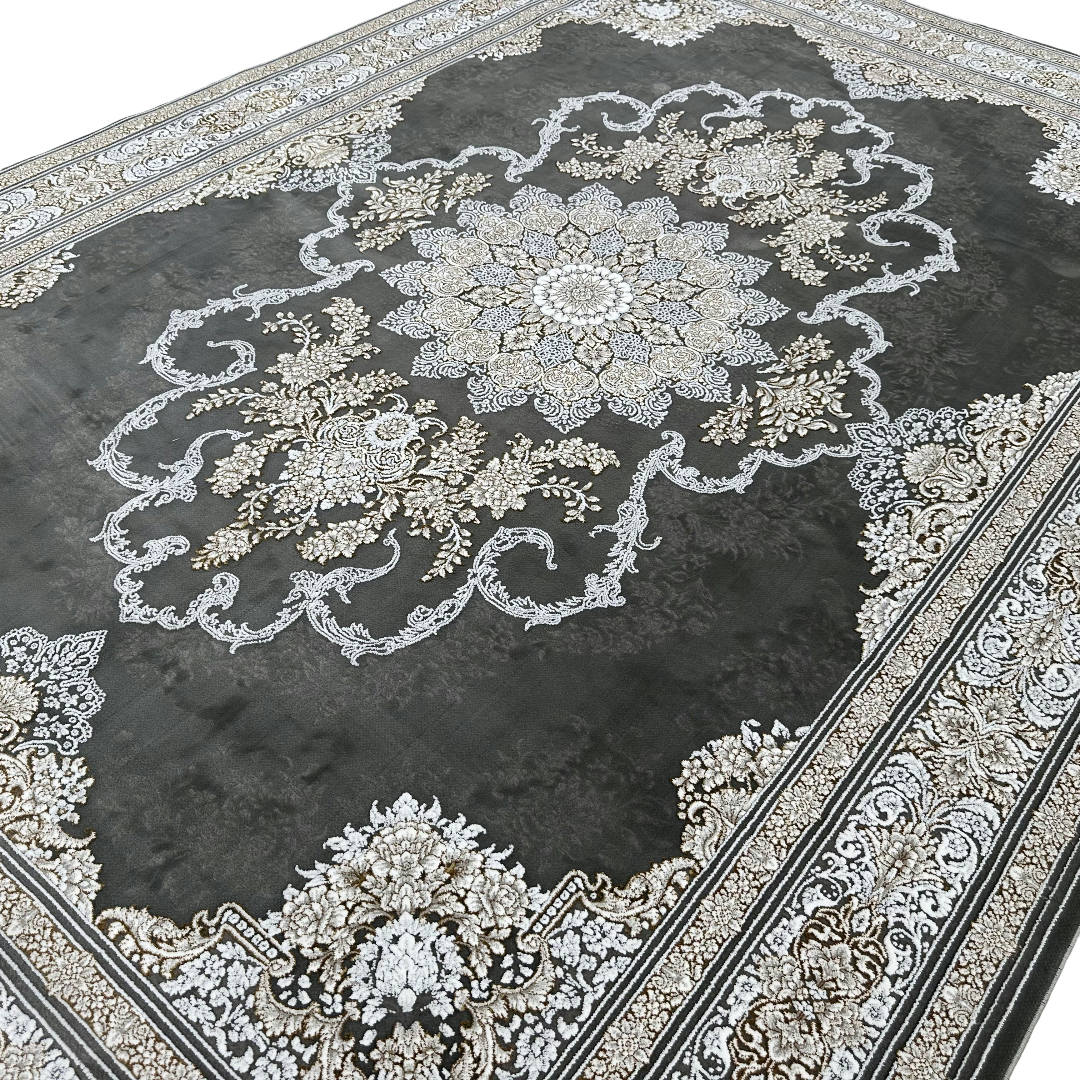 350 x 250 cm Persian Medallion Floral Machine-Made Rug