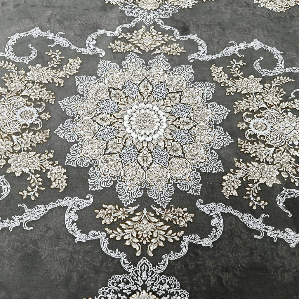 350 x 250 cm Persian Medallion Floral Machine-Made Rug