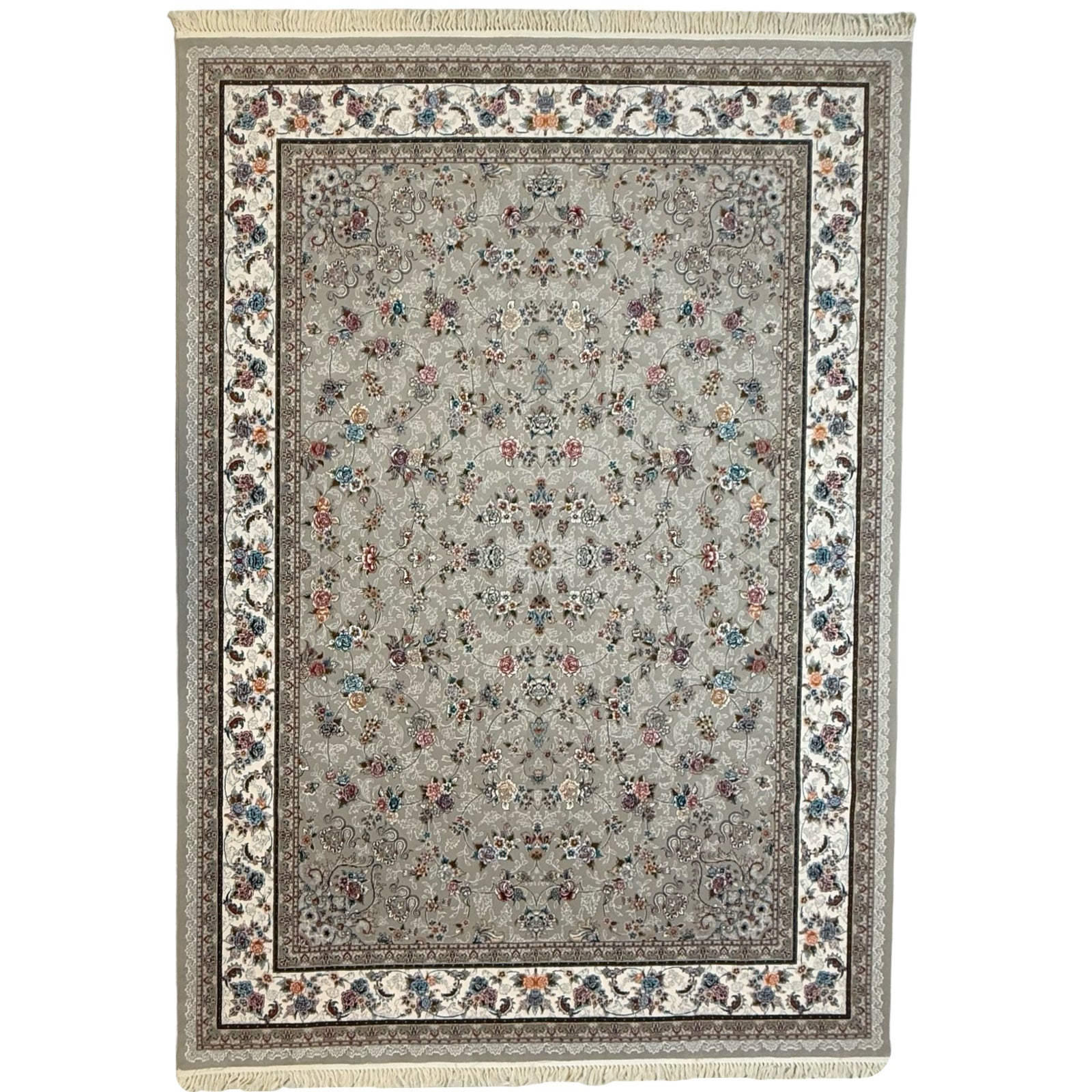 350 x 250 cm Grey All Over Floral Persian Rug