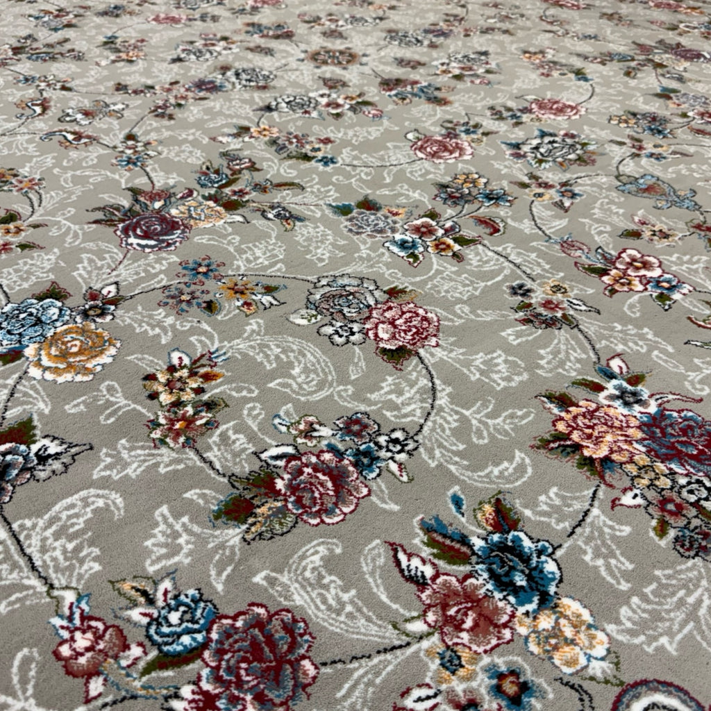 350 x 250 cm Grey All Over Floral Persian Rug