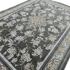 350 x 250cm Grey Floral Persian Machine Made Rug