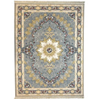 350 x 250 cm Grey/Blue Persian Royal Machine Made Rug