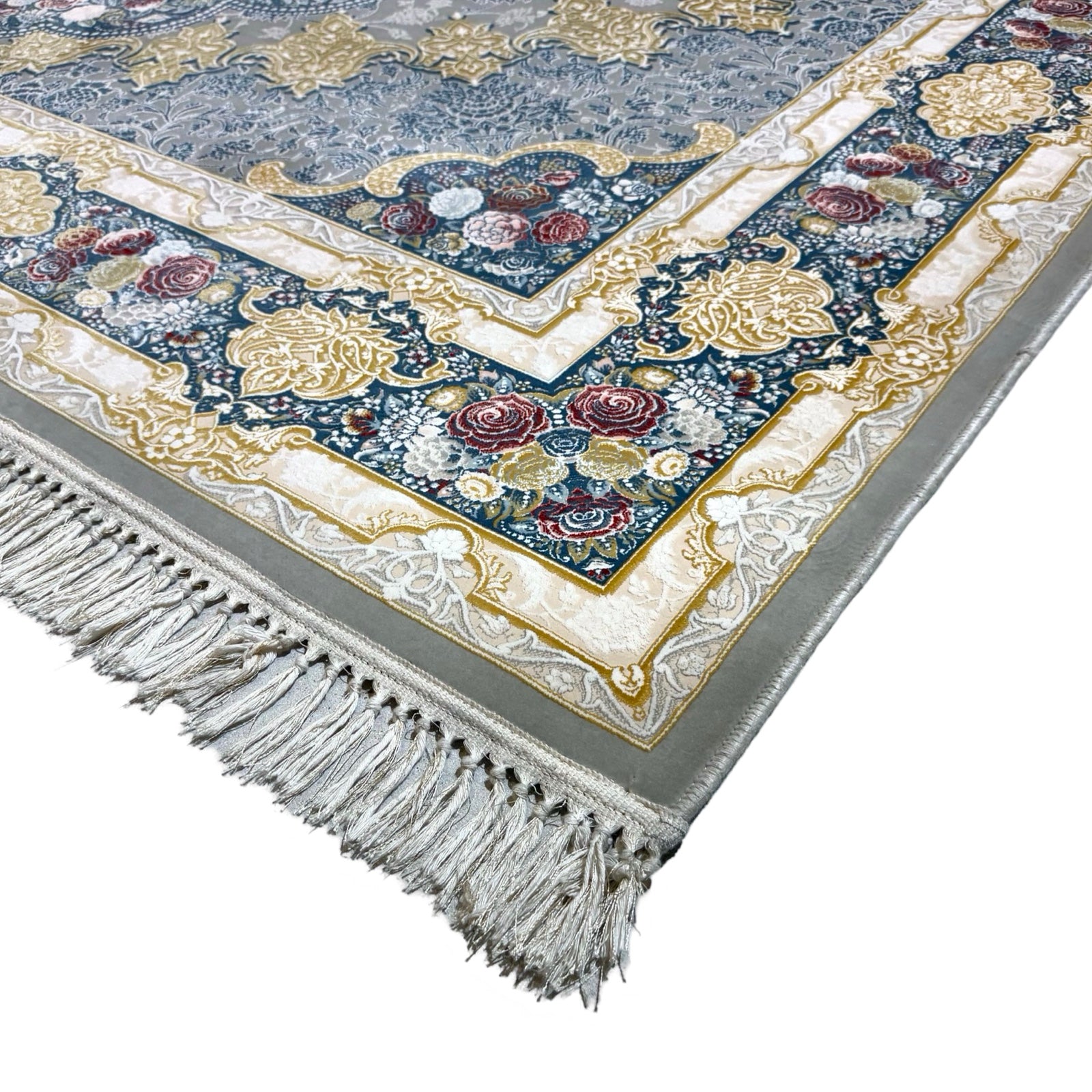 350 x 250 cm Grey/Blue Persian Royal Machine Made Rug