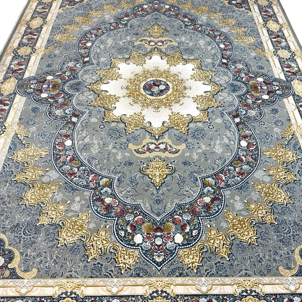 350 x 250 cm Grey Persian Machine Made Rug