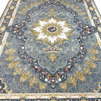 350 x 250 cm Grey/Blue Persian Royal Machine Made Rug