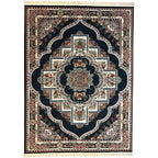350 x 250 cm Imperial Persian Machine Made Black Rug