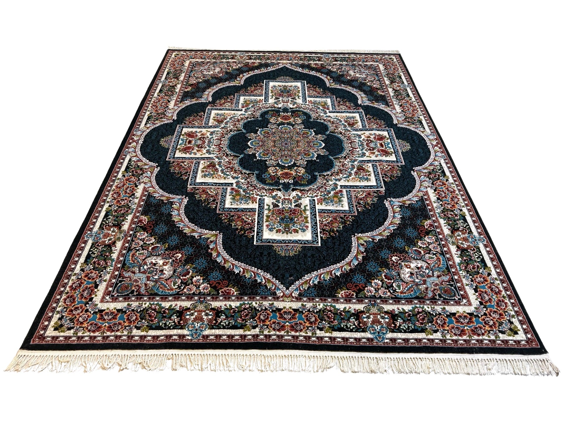 350 x 250 cm Imperial Persian Machine Made Black Rug