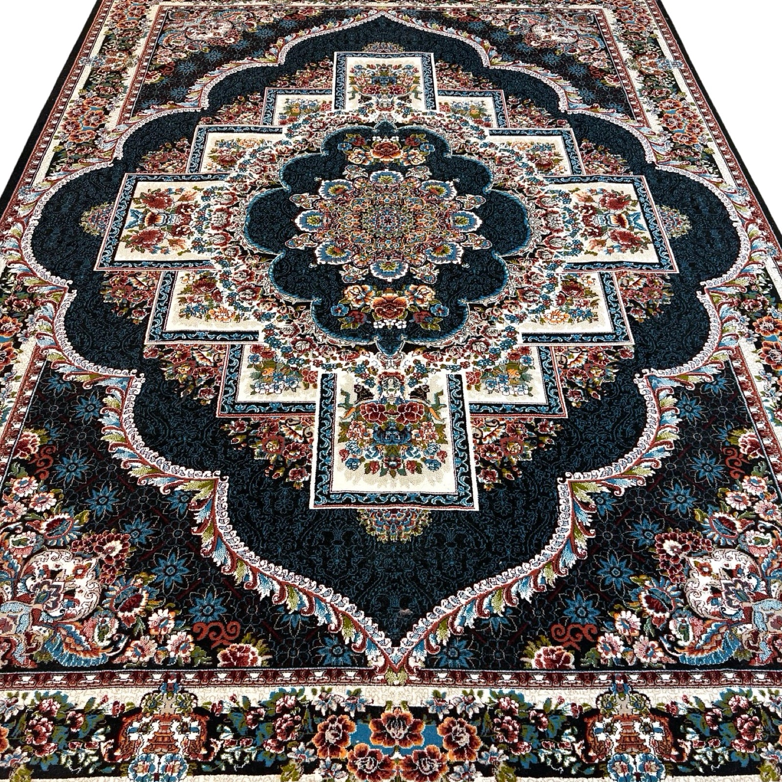 350 x 250 cm Imperial Persian Machine Made Black Rug