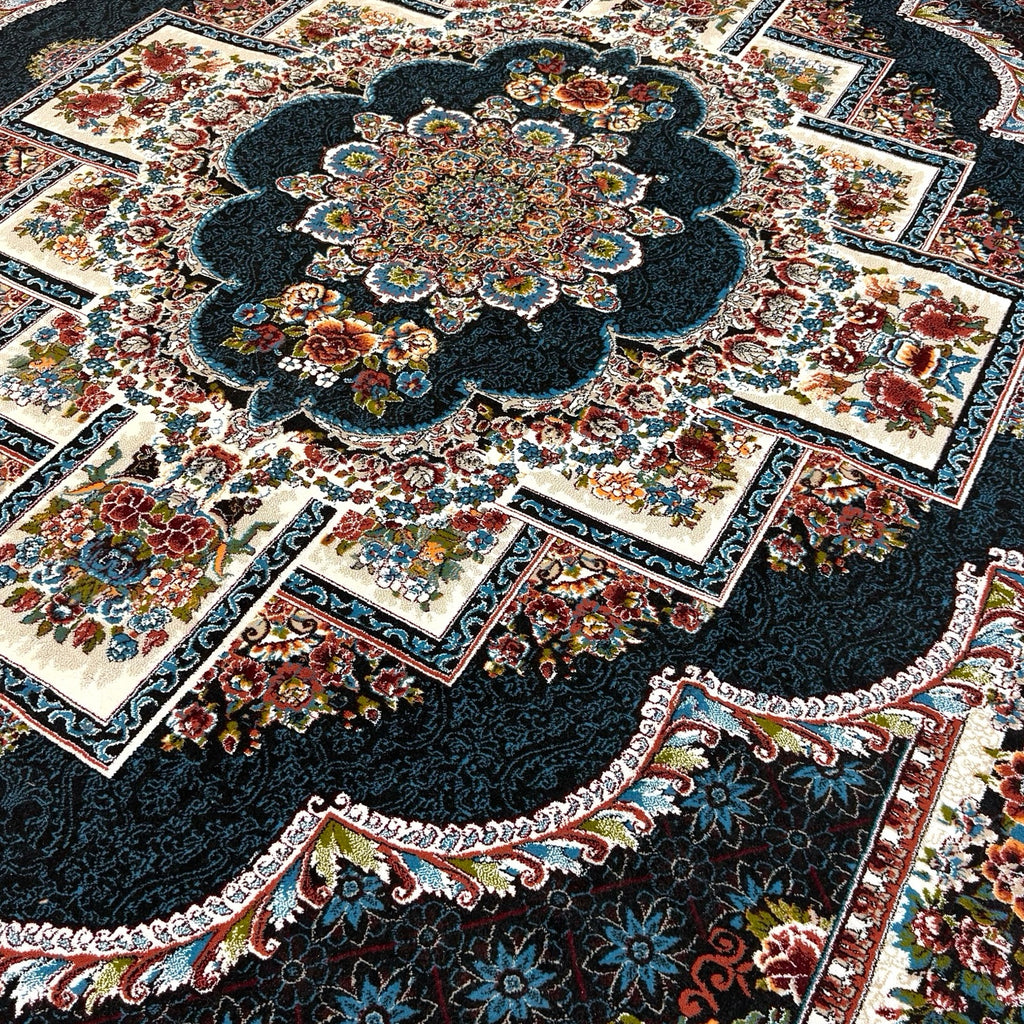 350 x 250 cm Imperial Persian Machine Made Black Rug