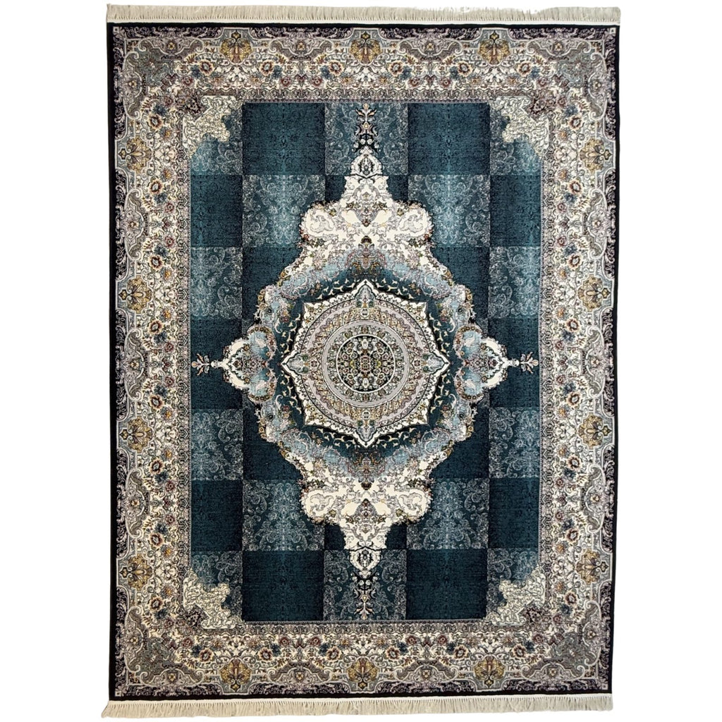 350 x 250 cm Navy Persian Royal Machine Made Rug