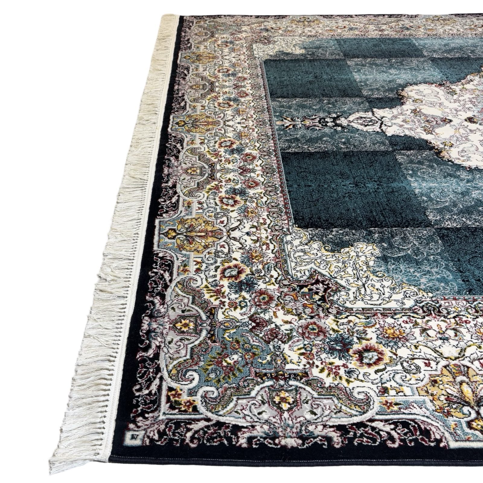 350 x 250 cm Navy Persian Royal Machine Made Rug