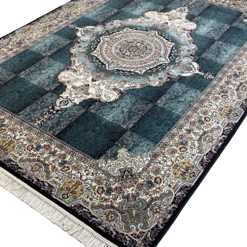 350 x 250 cm Navy Persian Royal Machine Made Rug