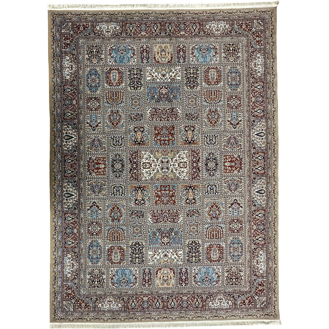 350 x 250 cm Persian Bakhtiari Beige Machine Made Rug