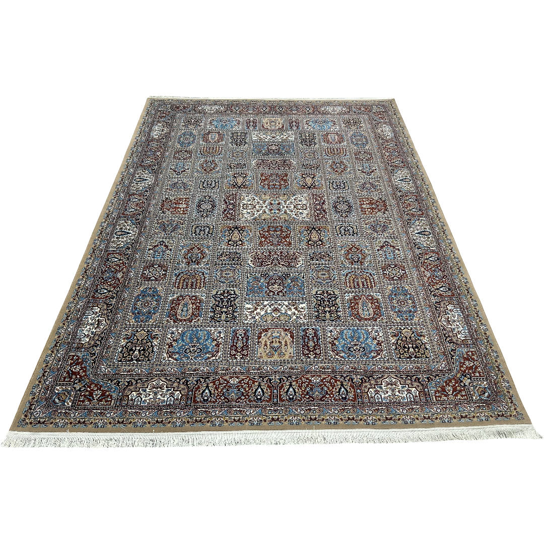 350 x 250 cm Persian Bakhtiari Beige Machine Made Rug