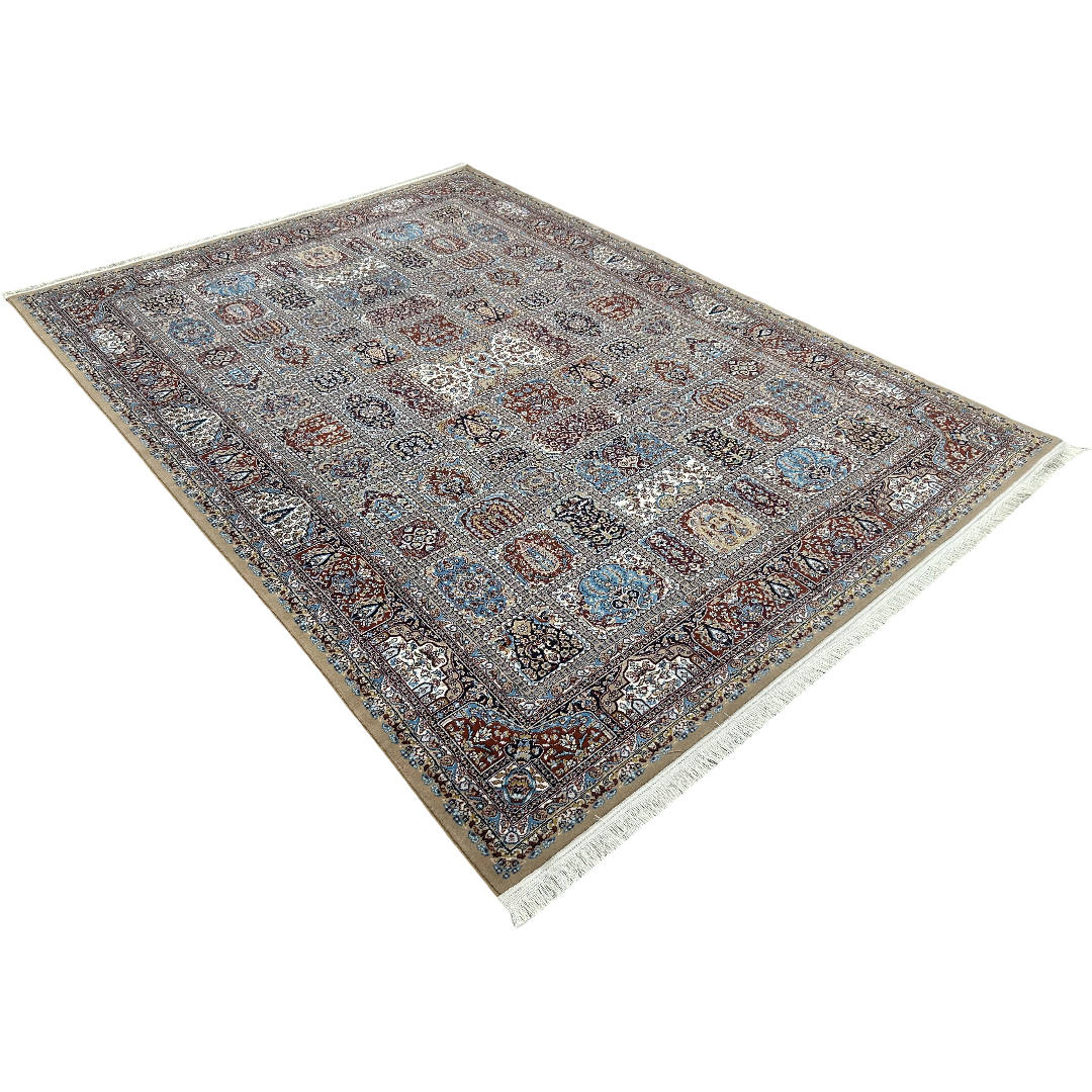 350 x 250 cm Persian Bakhtiari Beige Machine Made Rug
