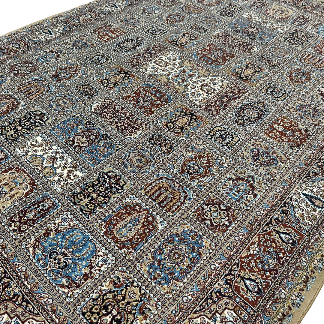 350 x 250 cm Persian Bakhtiari Beige Machine Made Rug