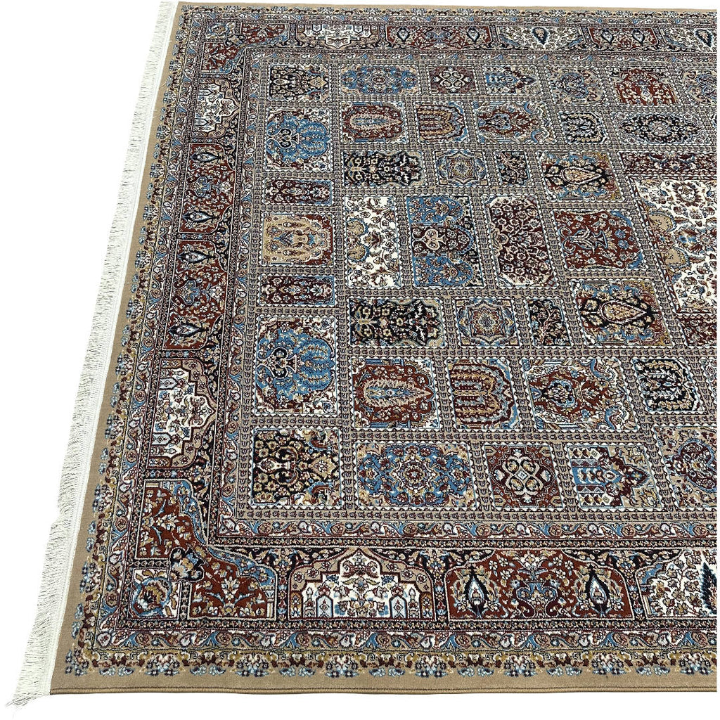 350 x 250 cm Persian Bakhtiari Beige Machine Made Rug