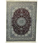 350 x 250 cm Persian Design Nain Rug, Burgundy