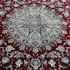 350 x 250 cm Persian Design Nain Rug, Burgundy