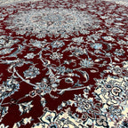 350 x 250 cm Persian Design Nain Rug, Burgundy