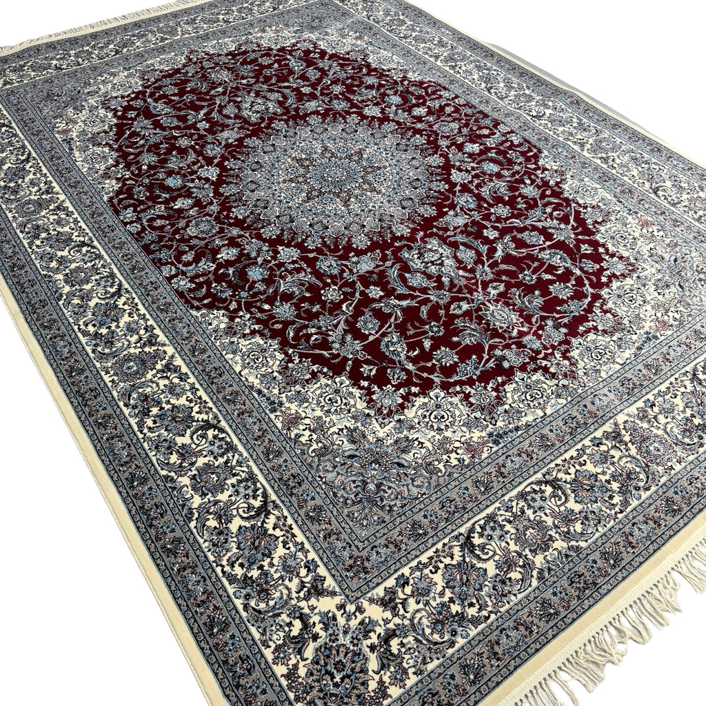 350 x 250 cm Persian Design Nain Rug, Burgundy