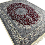 350 x 250 cm Persian Design Nain Rug, Burgundy