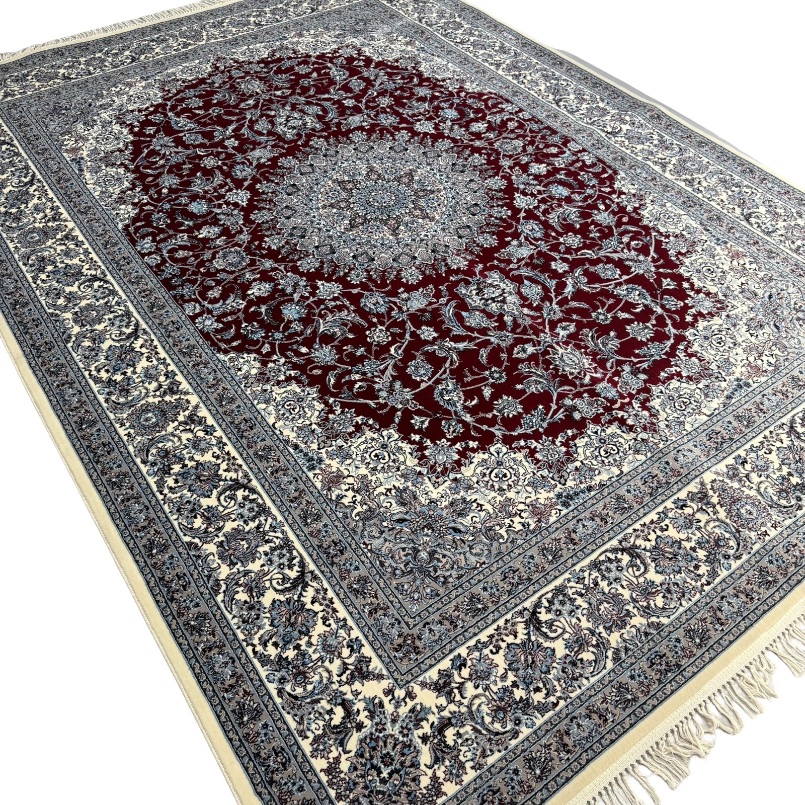 350 x 250 cm Persian Design Nain Rug, Burgundy