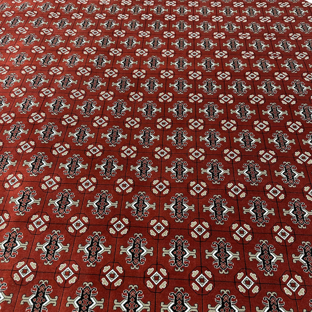 350 x 250cm Red Tekkie Bokhara Design Persian Rug