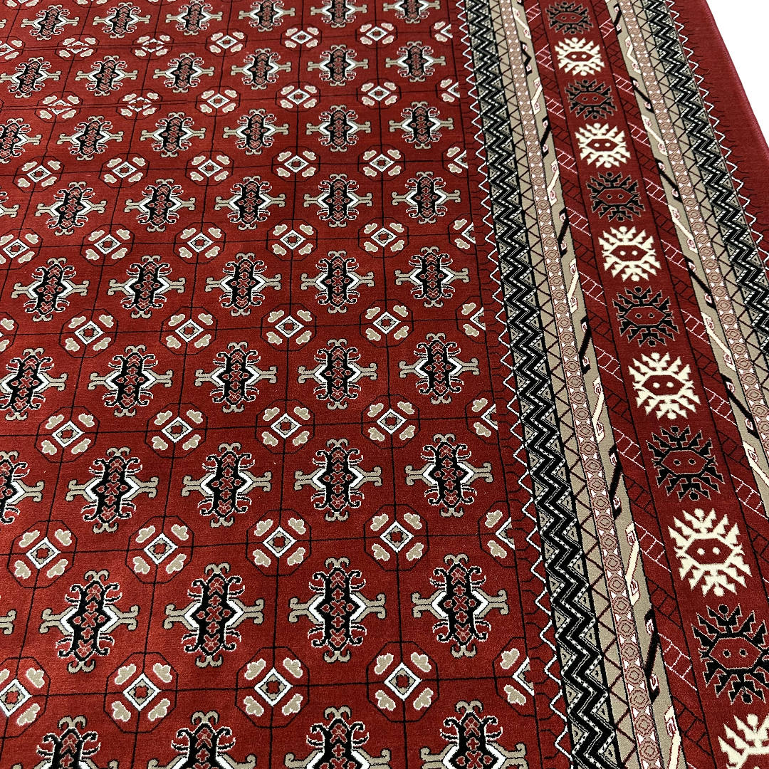 350 x 250cm Red Tekkie Bokhara Design Persian Rug
