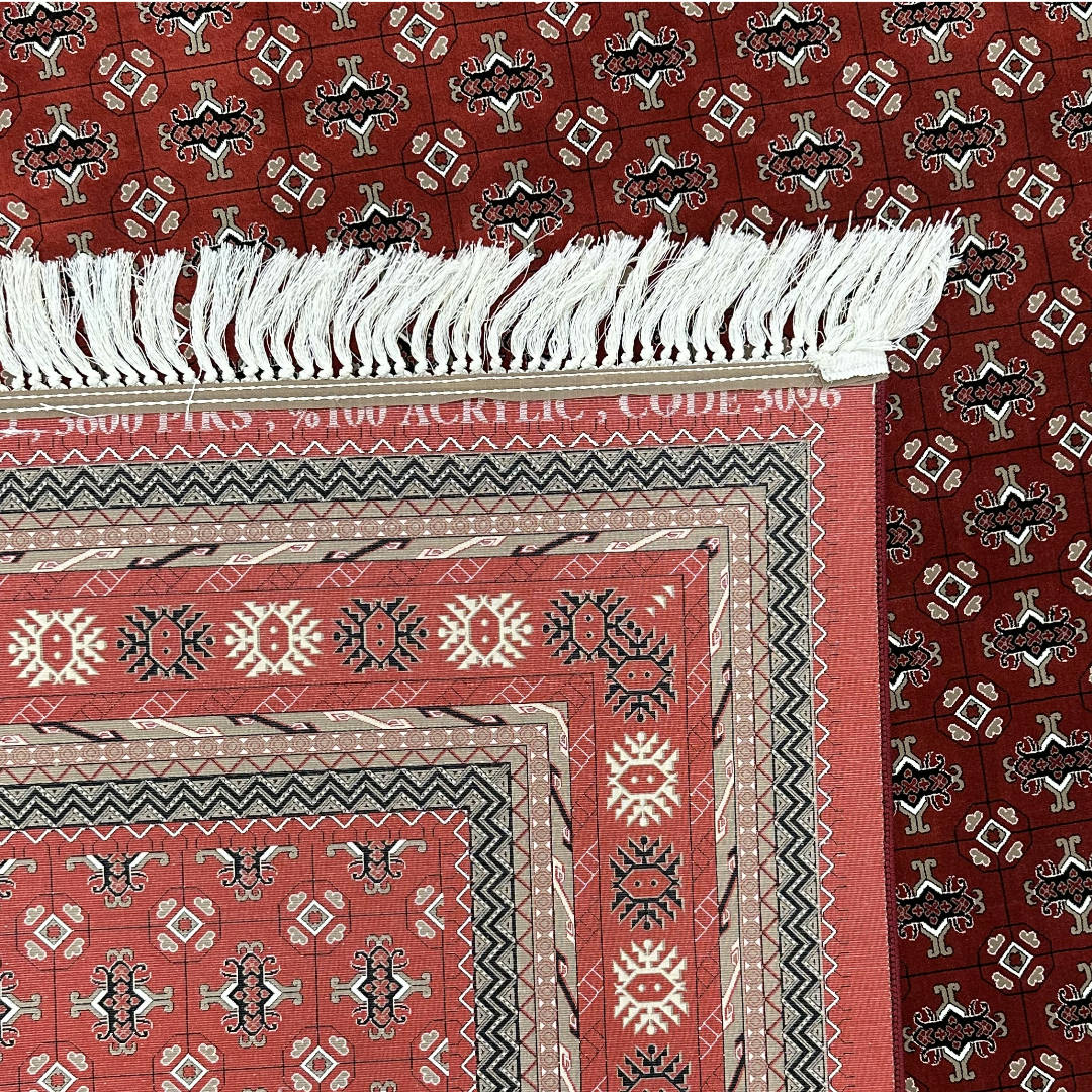 350 x 250cm Red Tekkie Bokhara Design Persian Rug