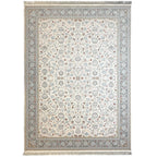 350 x 250 cm White Floral Persian Machine Made Rug