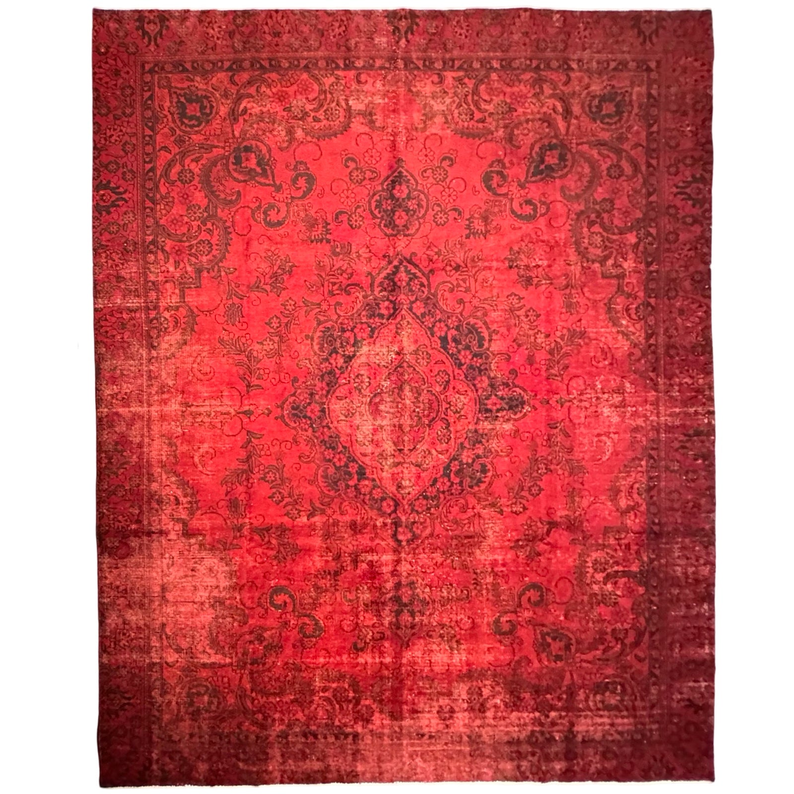 356 x 274 cm Hand-Knotted Vintage Persian Wool Rug