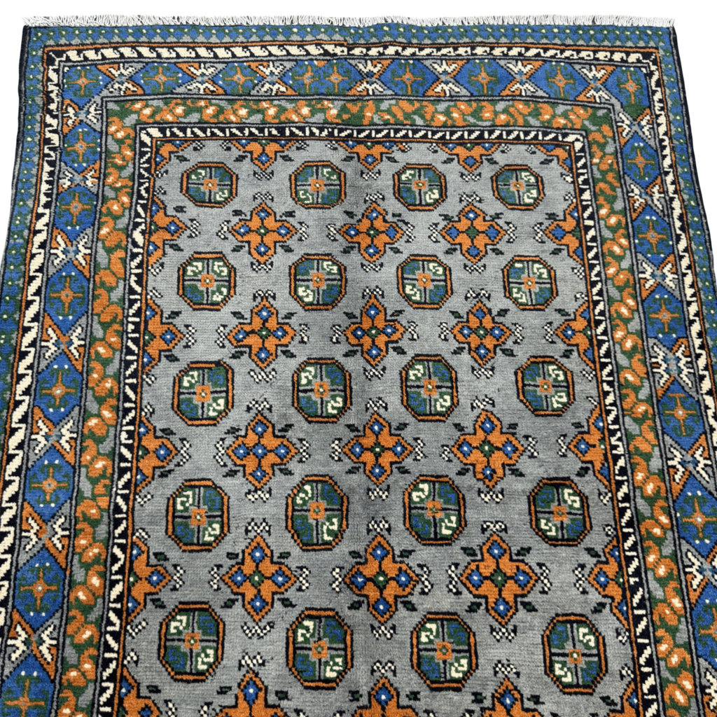 180 x 115 cm Hand-Knotted Afghan Akche Rug