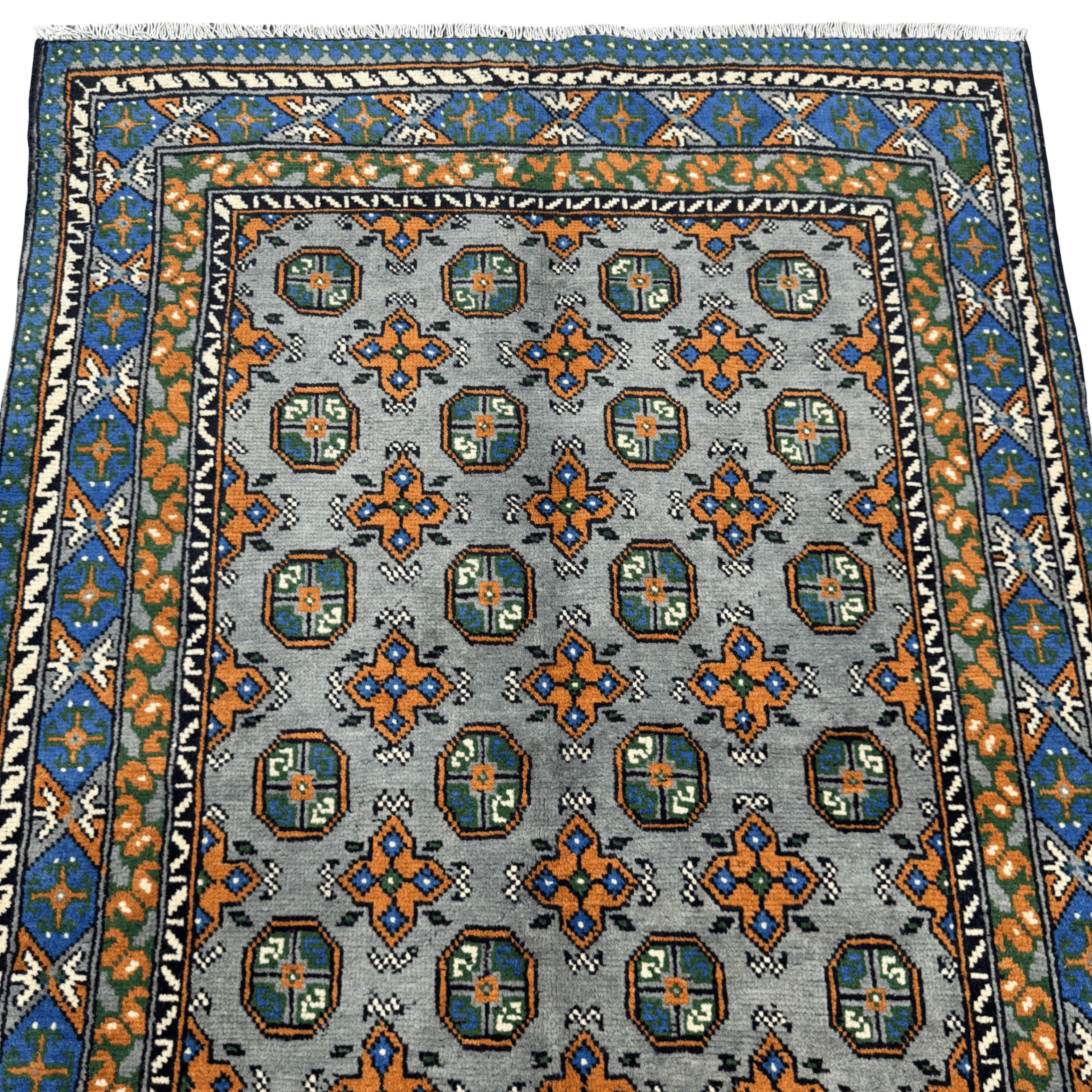 180 x 115 cm Hand-Knotted Afghan Akche Rug