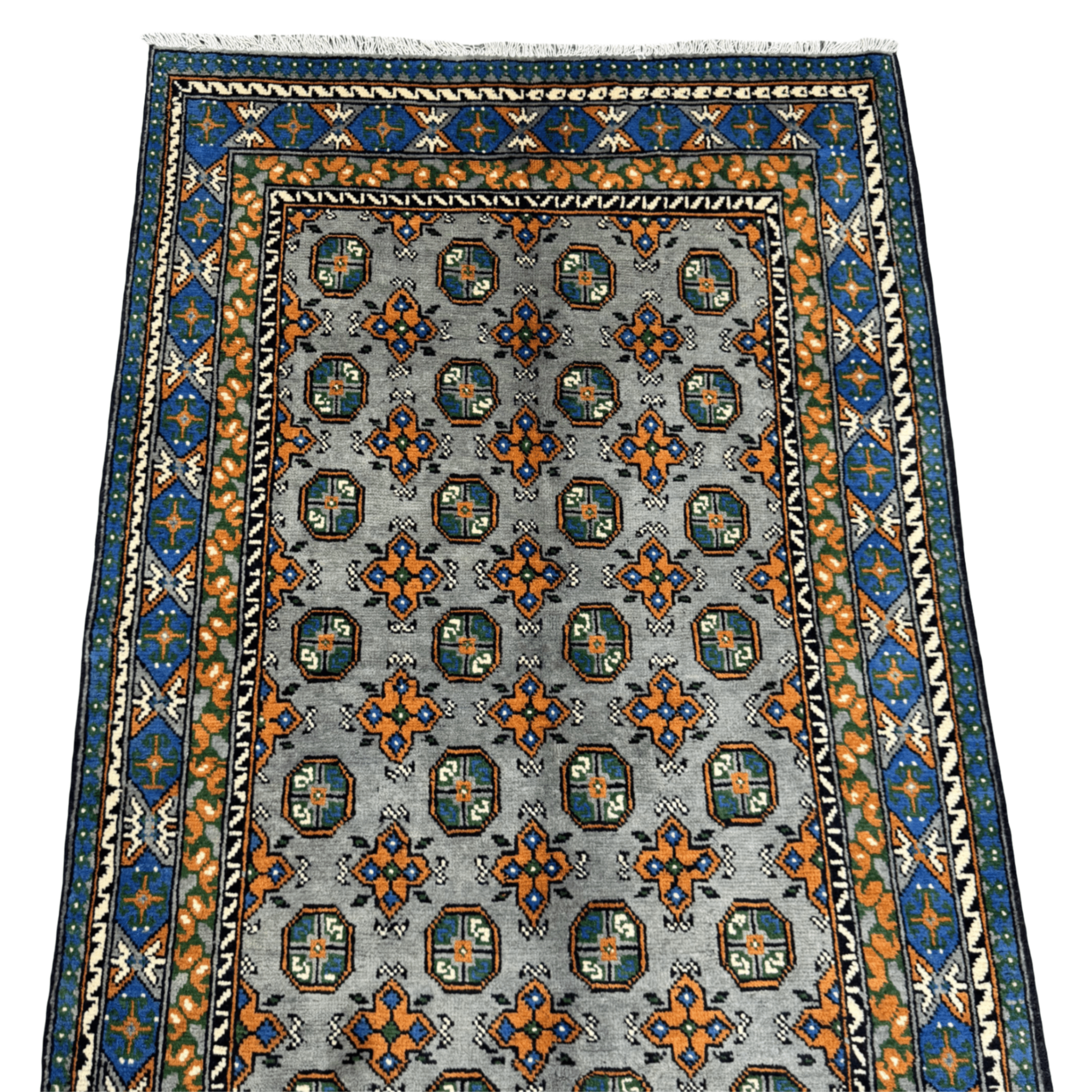 180 x 115 cm Hand-Knotted Afghan Akche Rug