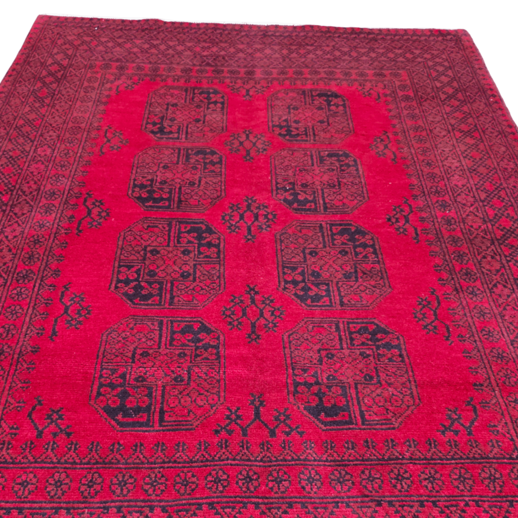 250 x 166 cm Hand-Woven Afghan Akche Rug