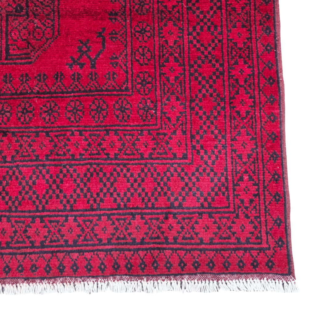 250 x 166 cm Hand-Woven Afghan Akche Rug