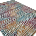 275 x 200 cm Multi-colour Boho Tribal Pattern Non-Slip Area Rug