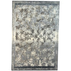 290 x 200 cm Milat Aspendos Dark Grey & Cream Abstract Acrylic and Viscose Rug