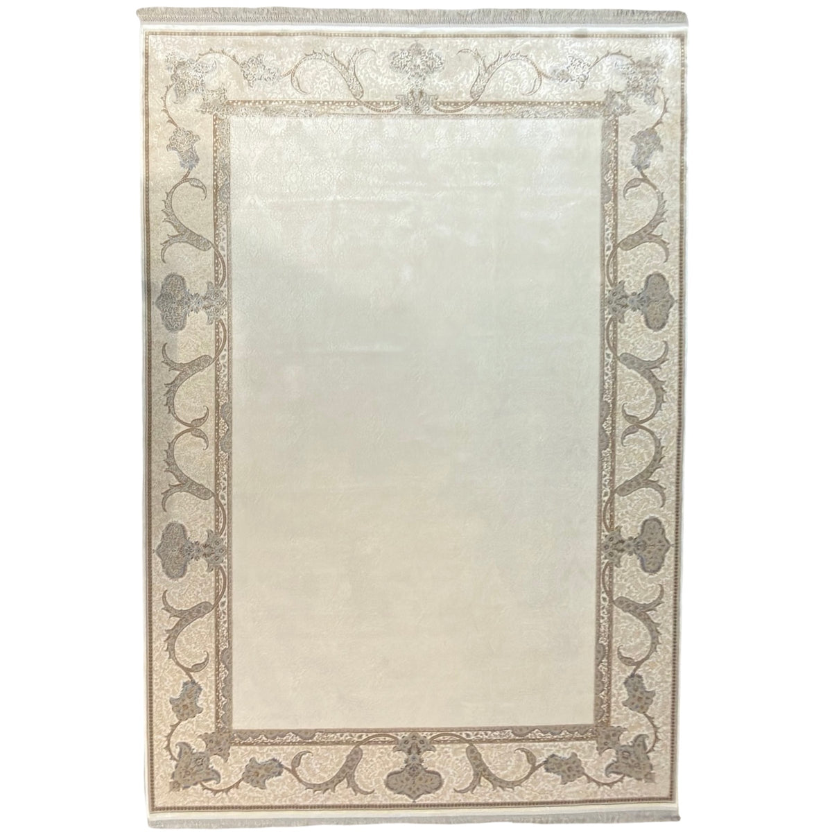 290 x 200 cm Milat Mirage Beige & Brown Silky-Feel Rug