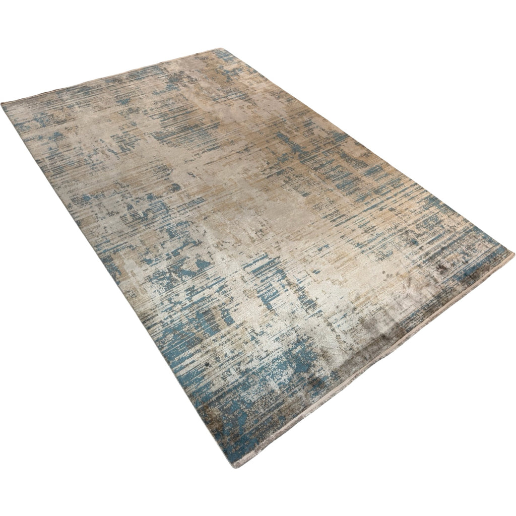 290 x 200 cm Milat Setra Beige & Blue Abstract Rug