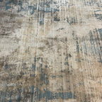 290 x 200 cm Milat Setra Beige & Blue Abstract Rug