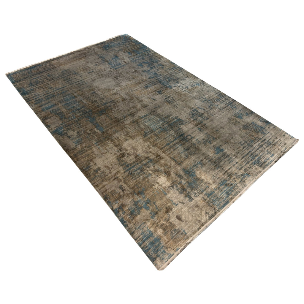 290 x 200 cm Milat Setra Beige & Blue Abstract Rug