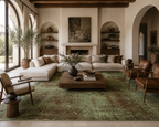 363 x 262 cm Hand-Knotted Ultra Vintage Persian Wool Rug