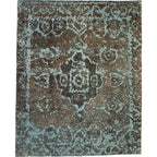 363 x 295 cm Hand-Knotted Ultra Vintage Persian Wool Rug