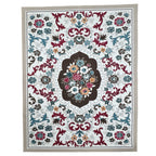 275 x 200 cm French Garden on Pearl Ivory Non-Slip Area Rug
