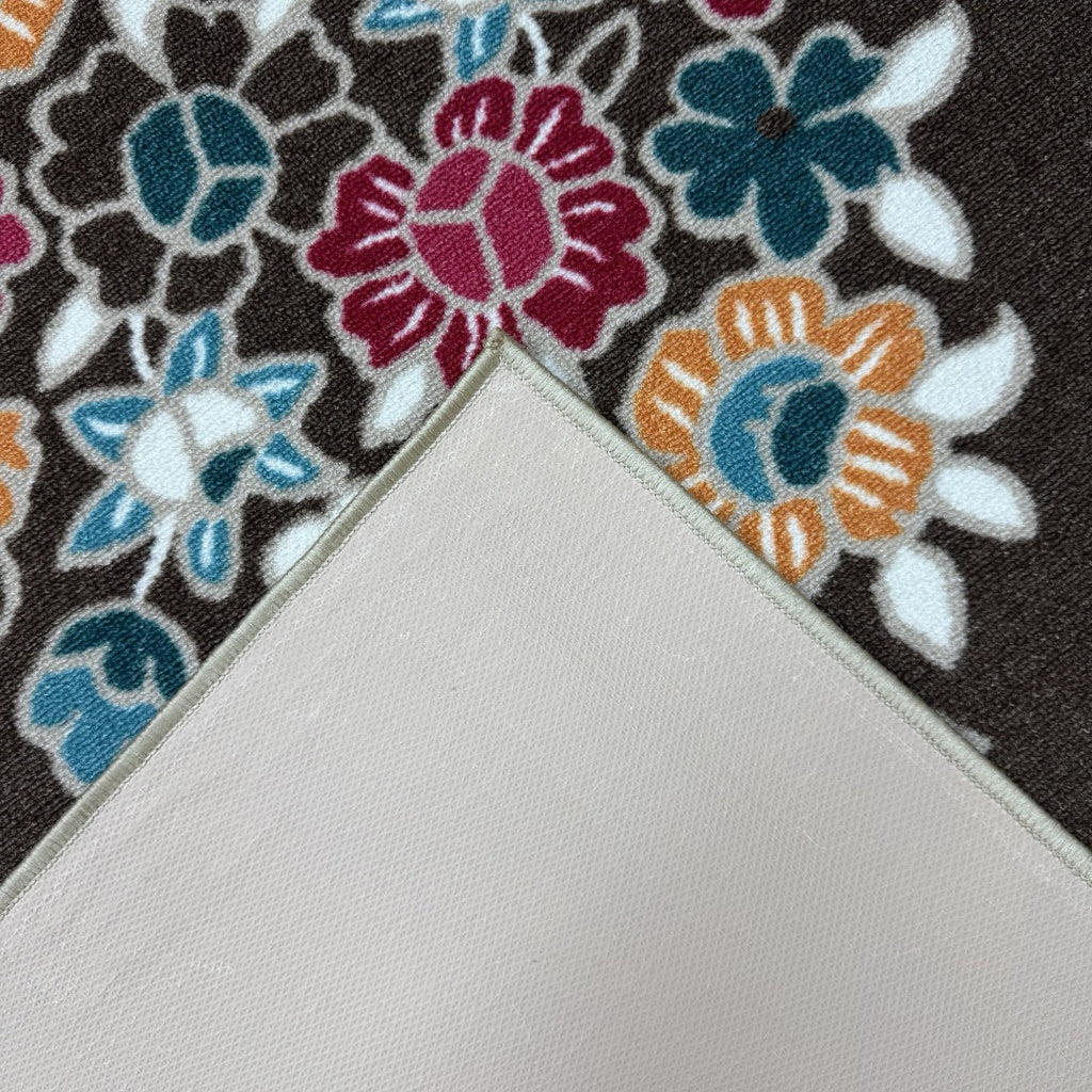 275 x 200 cm French Garden on Pearl Ivory Non-Slip Area Rug