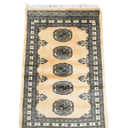 100 x 63 cm Hand Knotted Karachi Bokhara – Wool Rug