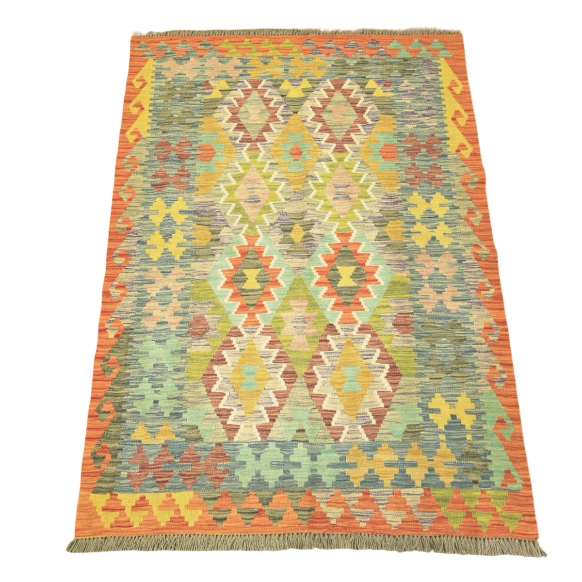 177 x 126 cm Hand Woven Afghan Kilim Rug