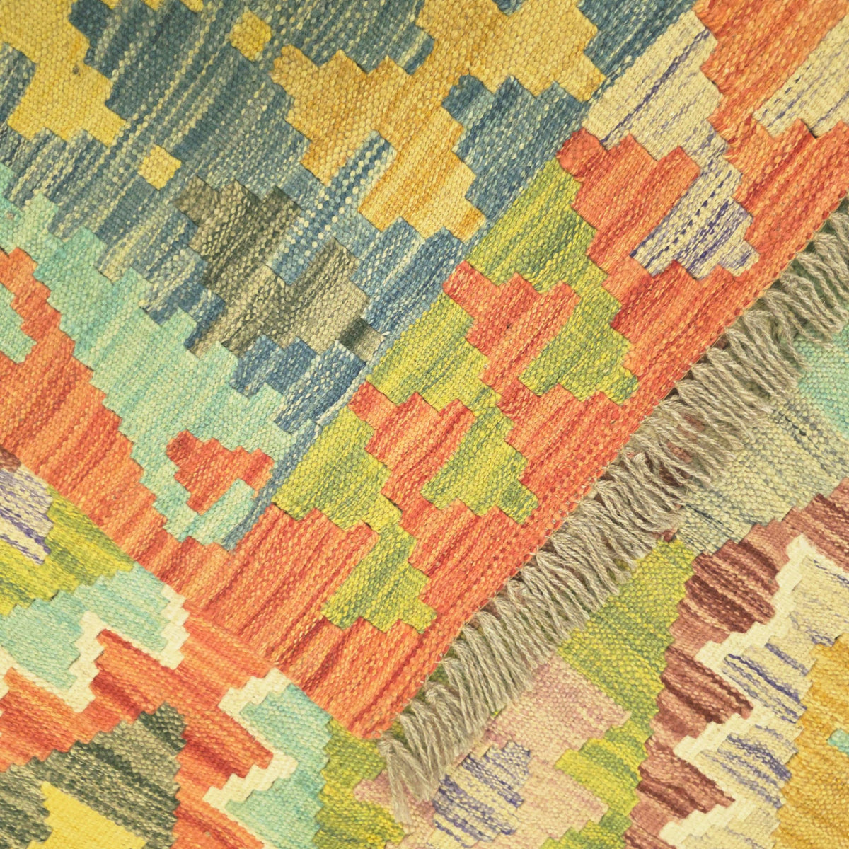177 x 126 cm Hand Woven Afghan Kilim Rug